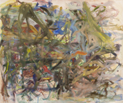 Overgrown, mixed media on paper, 33-1/2 x 40