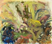 Lilies, mixed media on paper, 33-3/4 x 40