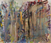 Into the Woods, mixed media on paper, 33 x 39