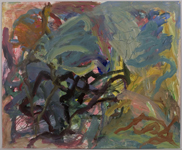 Spring Storm, mixed media on paper, 31-1/2 x 38